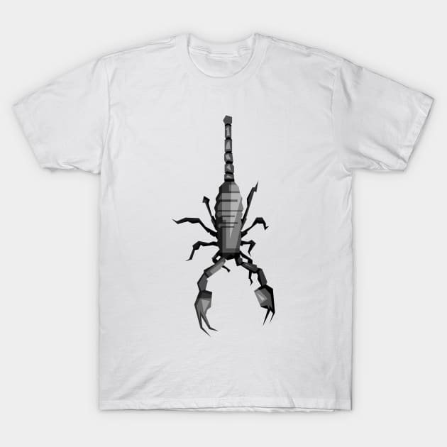 black and white scorpion T-Shirt by Rizkydwi